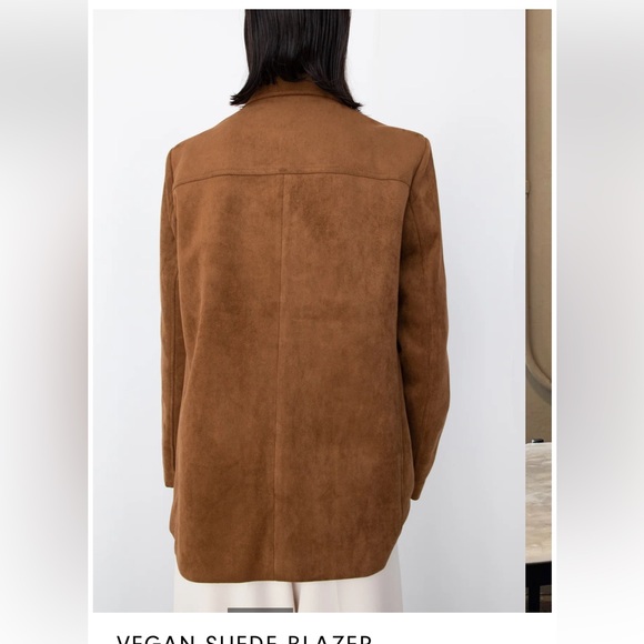 COPY - OAK + FORT vegan suede blazer - Picture 3 of 8